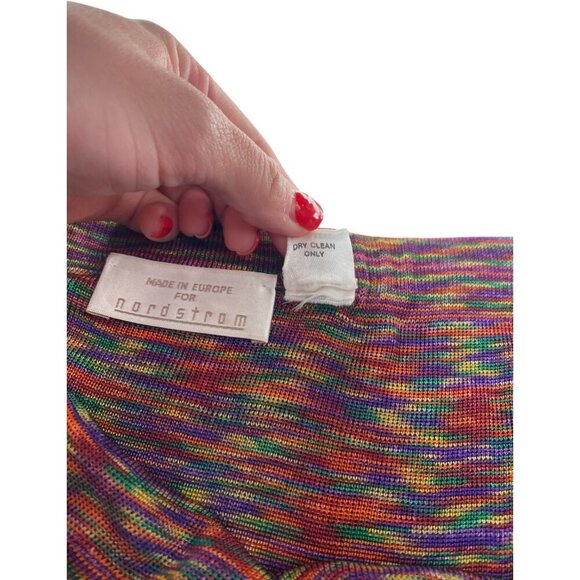 Vintage Nordstrom Pleated Accordion Peasant Skirt M Bohemian Festival Unique - Picture 5 of 6